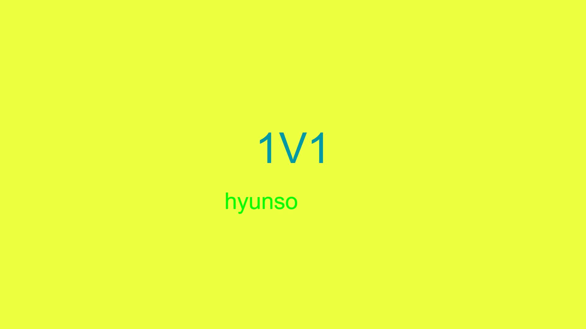 1V1 hyunso