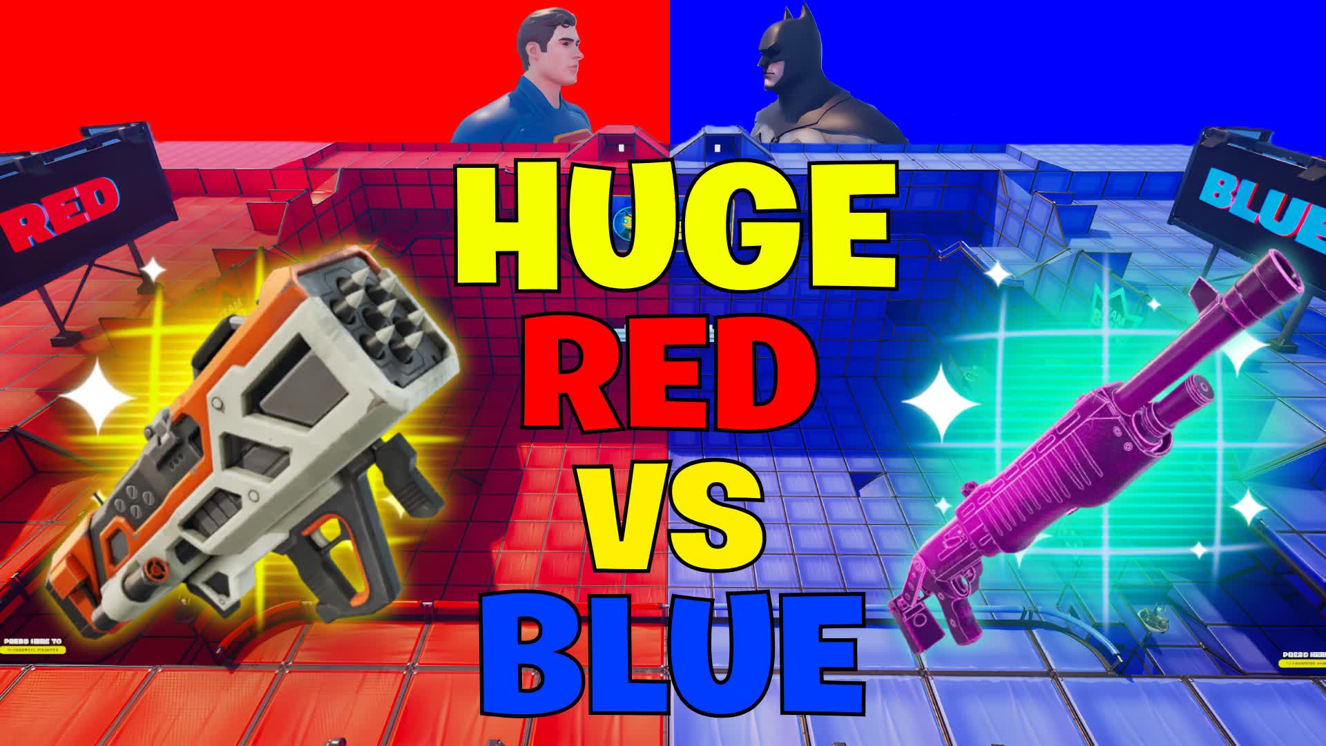 HUGE RED VS BLUE 🔴🔵 WITH EVERY GUN