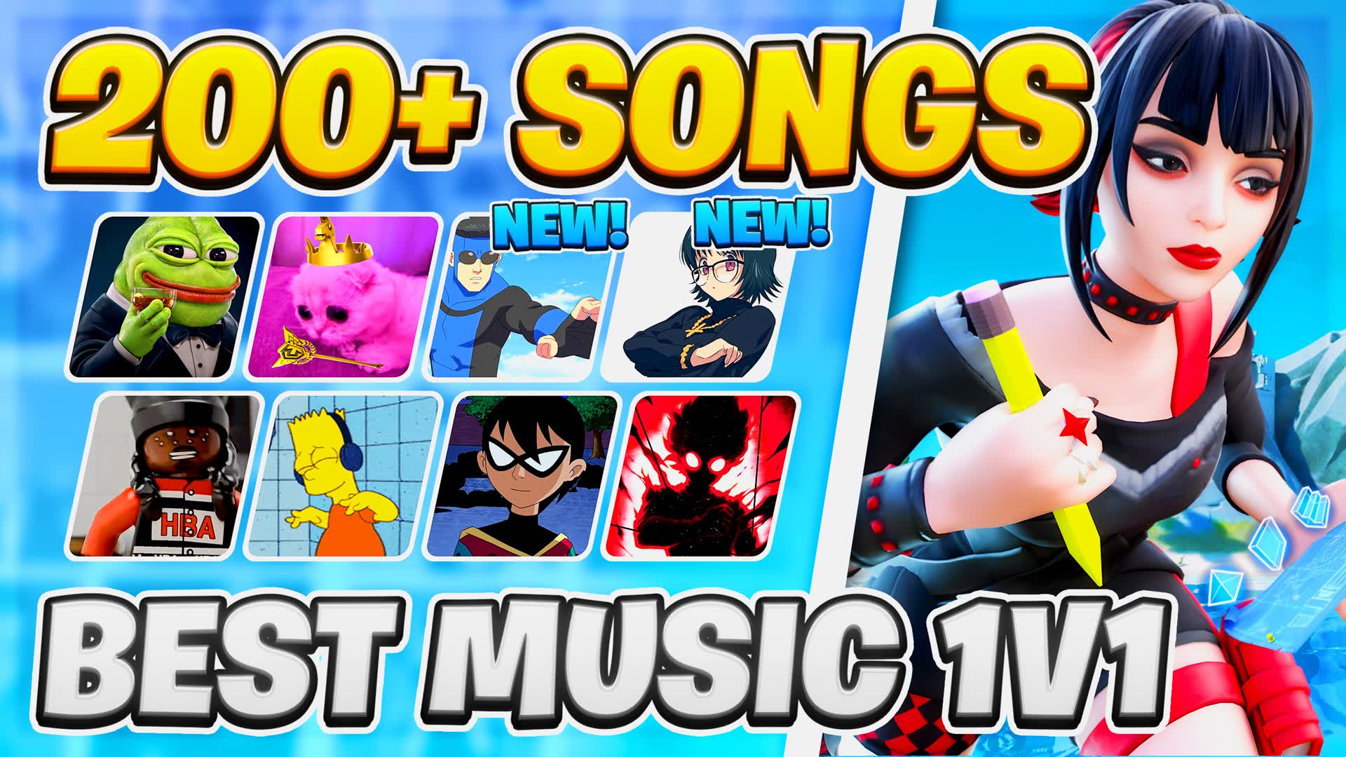 🏆 BEST 1V1 🎧 [200+ SONGS] MUSIC