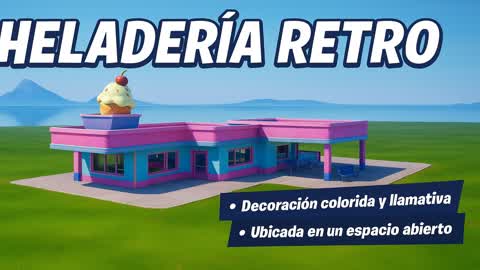 Retro ice cream shop
