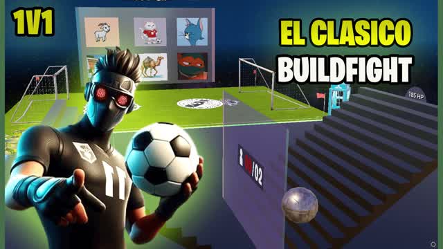 1V1 BUILD FIGHT📝 - EL CLASICO🔴🔵