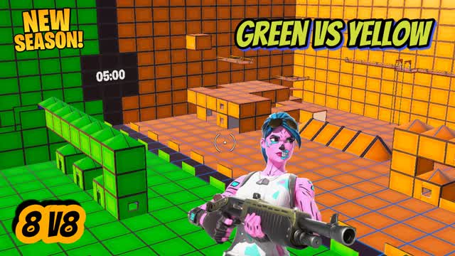 green vs yellow (8 vs 8)