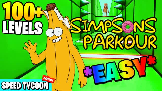 🍩 SIMPSONS PARKOUR EASY 100+ 💛