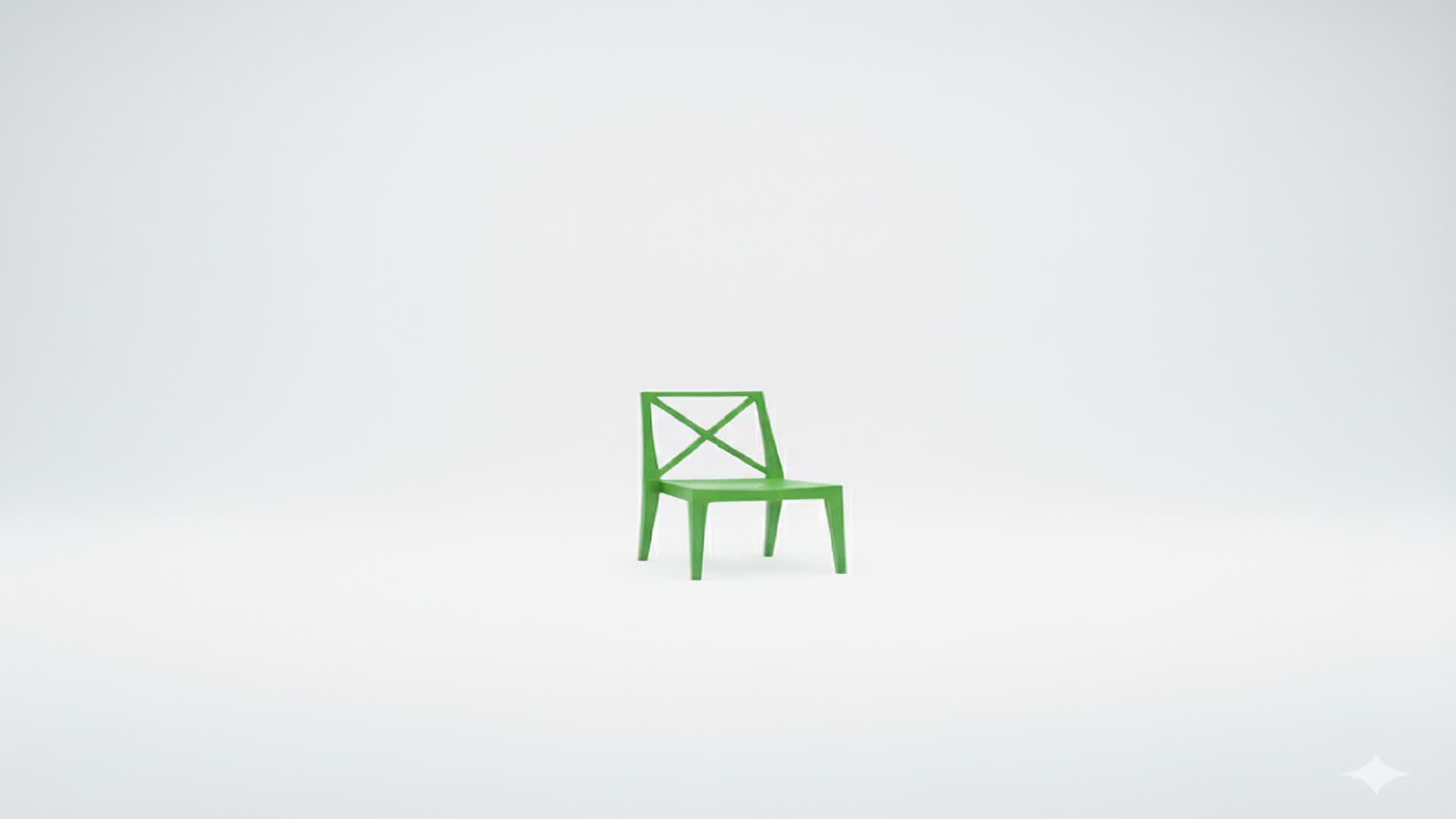 uma cadeira no meio do nada