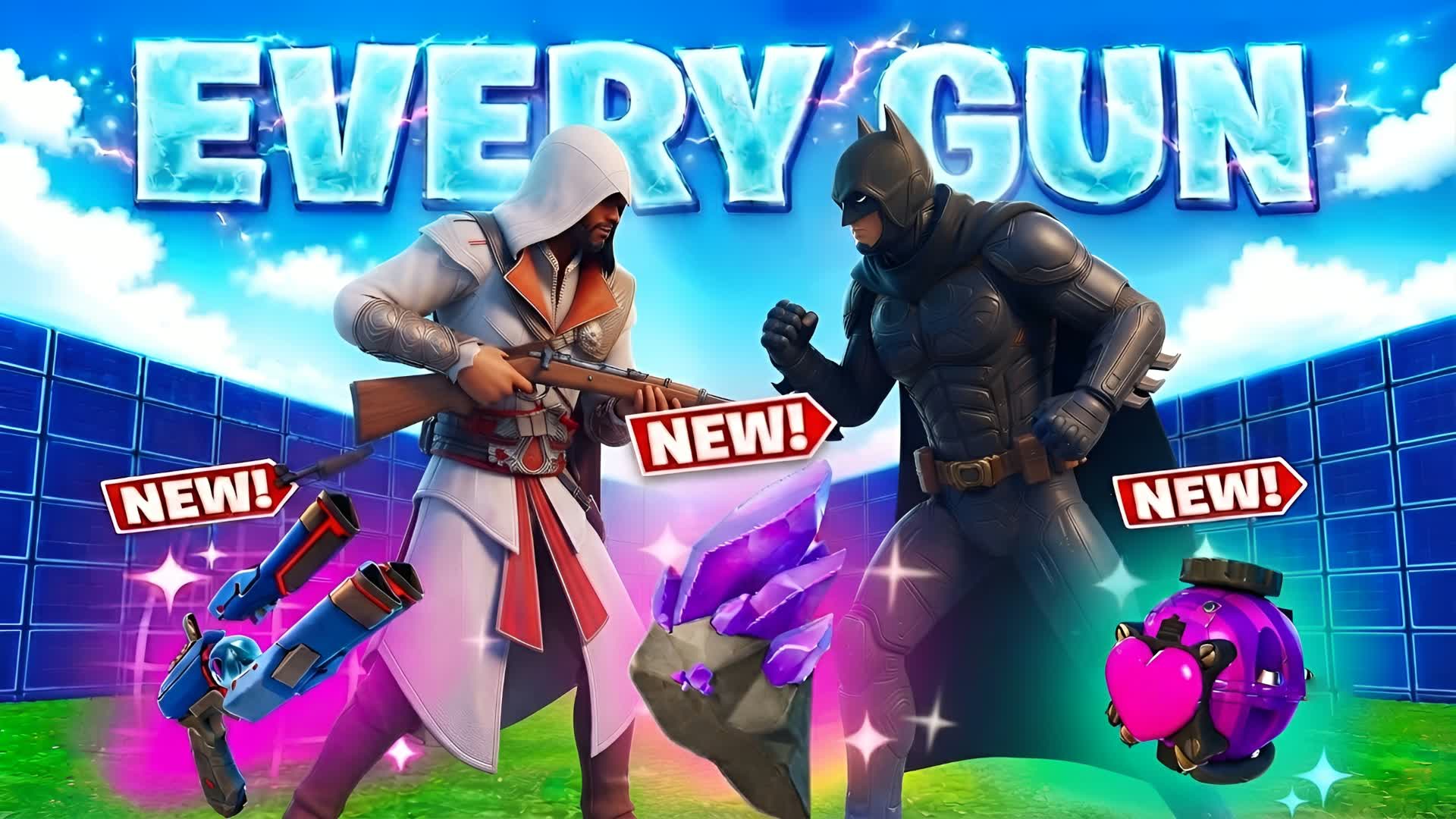 1V1 EVERY GUN HEROES