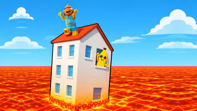 🔥LAVA ESCAPE - FLOOR IS LAVA🌋