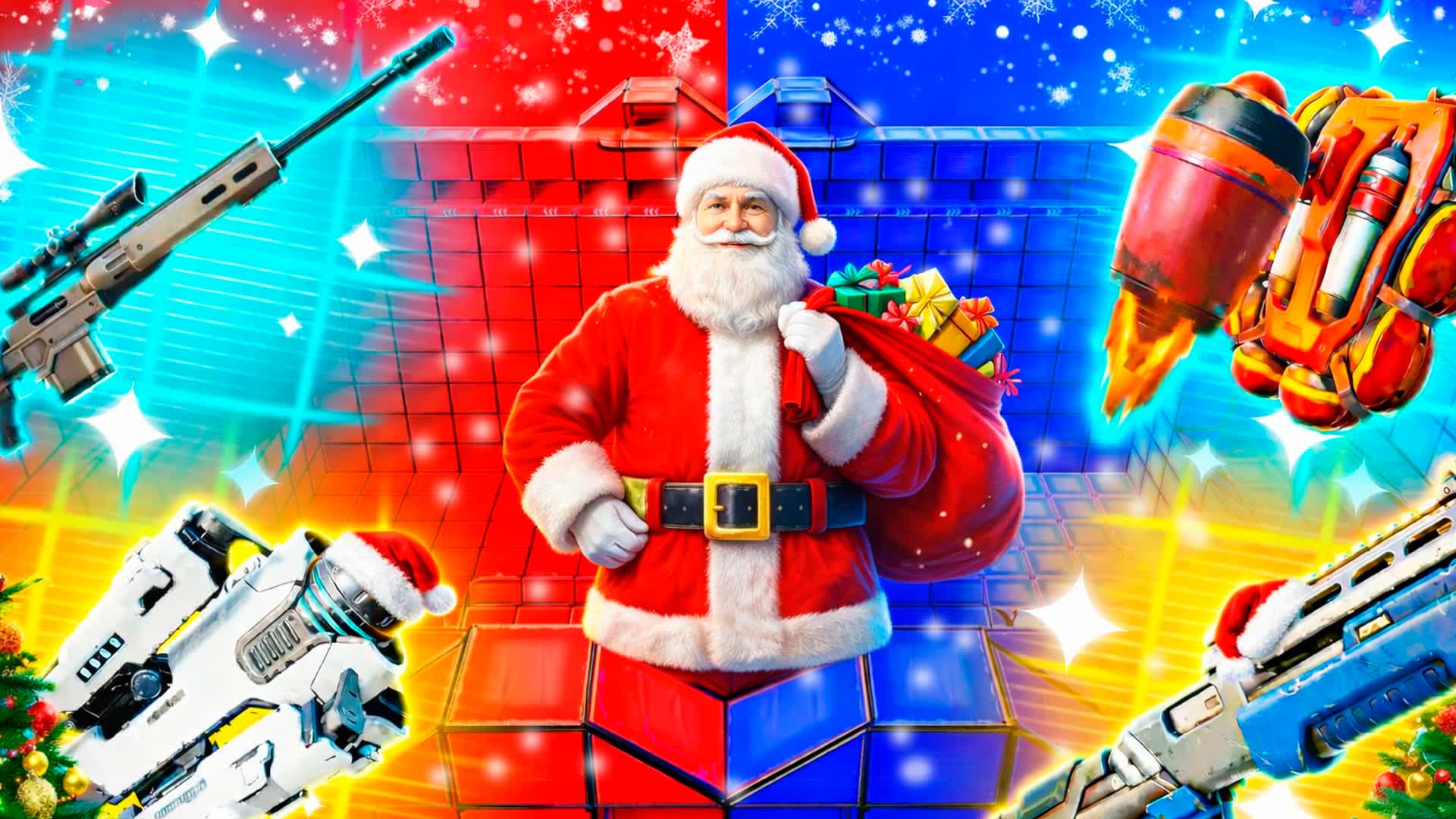 Santa Red vs Blue 🔴🔵