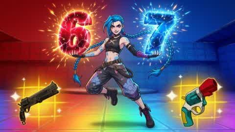JINX RED VS BLUE 🔴🔵 67 AURA ALL GUNS
