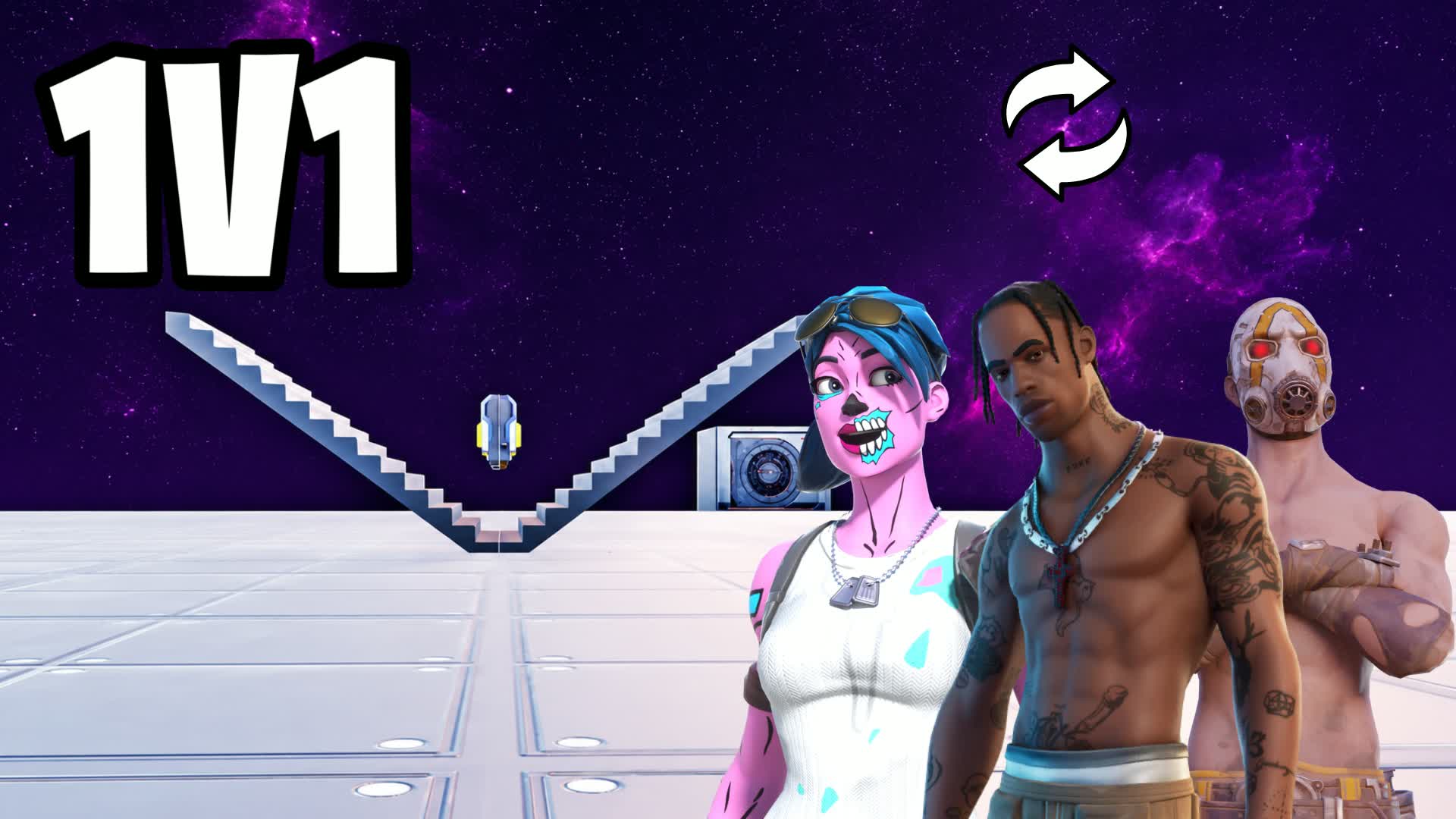 1v1 0 B BUILD FIGHT 😈
