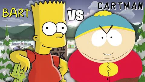CARTMAN vs BART - SIMPSONS vs SOUTH PARK