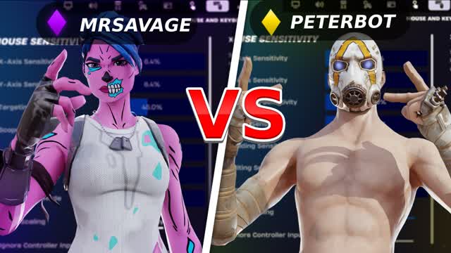 MrSavage vs Peterbot 1V1 SETTINGS