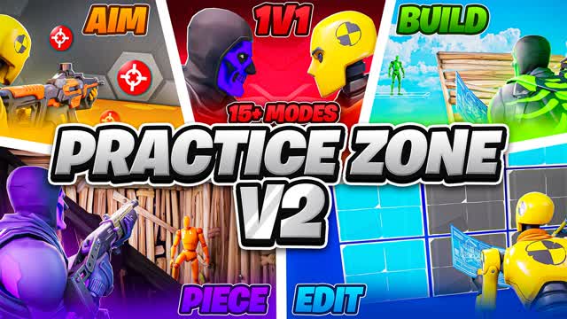 PRACTICE ZONE 📝EDIT 🎯AIM 🧩PIECE & 1V1