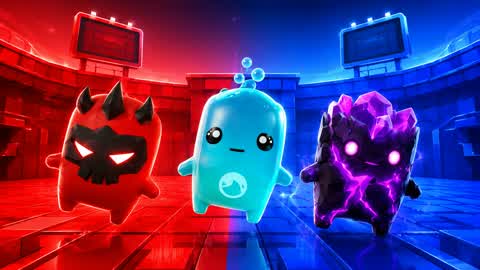 RED VS BLUE NEON WAR 🔴🔵