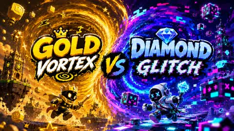 🌀 GOLD VORTEX • DIAMOND GLITCH 💎