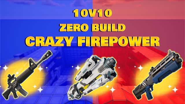ZERO BUILD CRAZY FIREPOWER🔴🔵