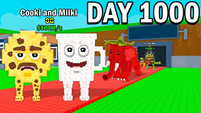 survive 1000 days in steal a brainrot