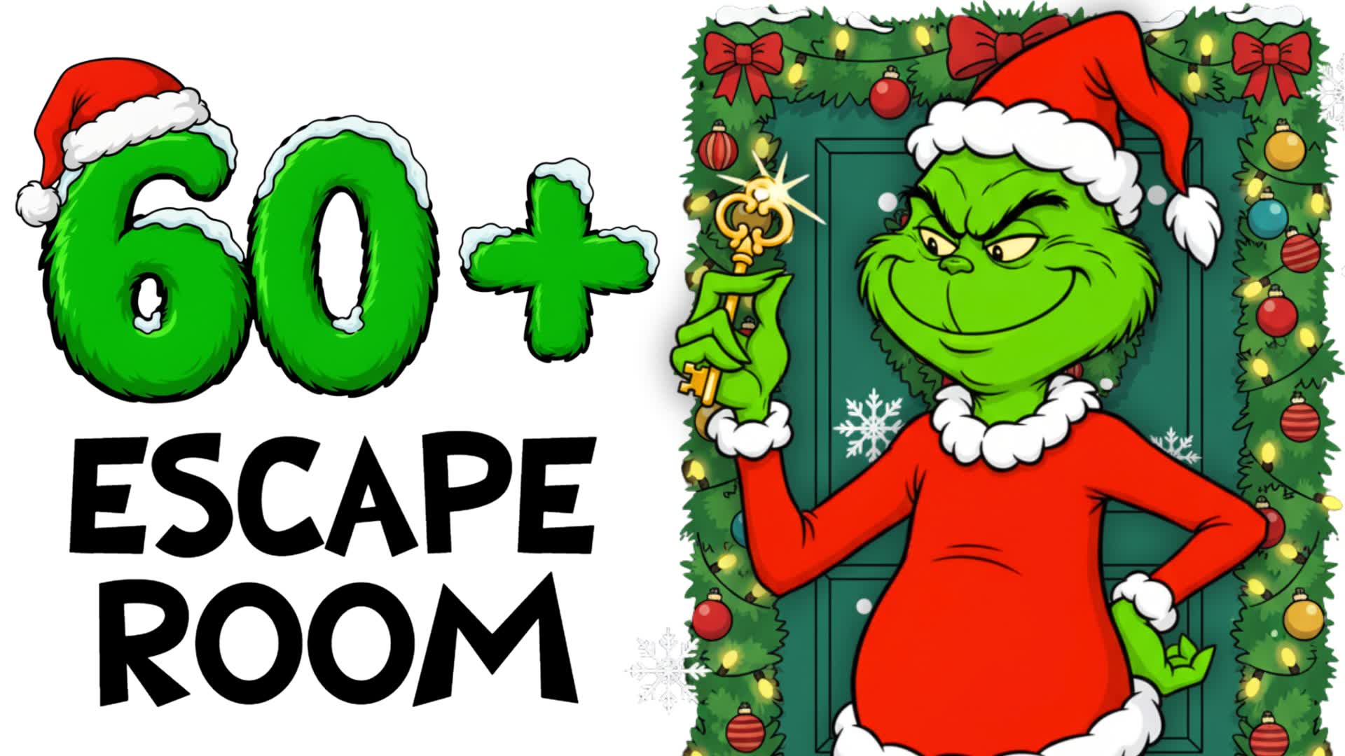 60+ ESCAPE ROOM 🎄 IQ GRINCH CASTLE
