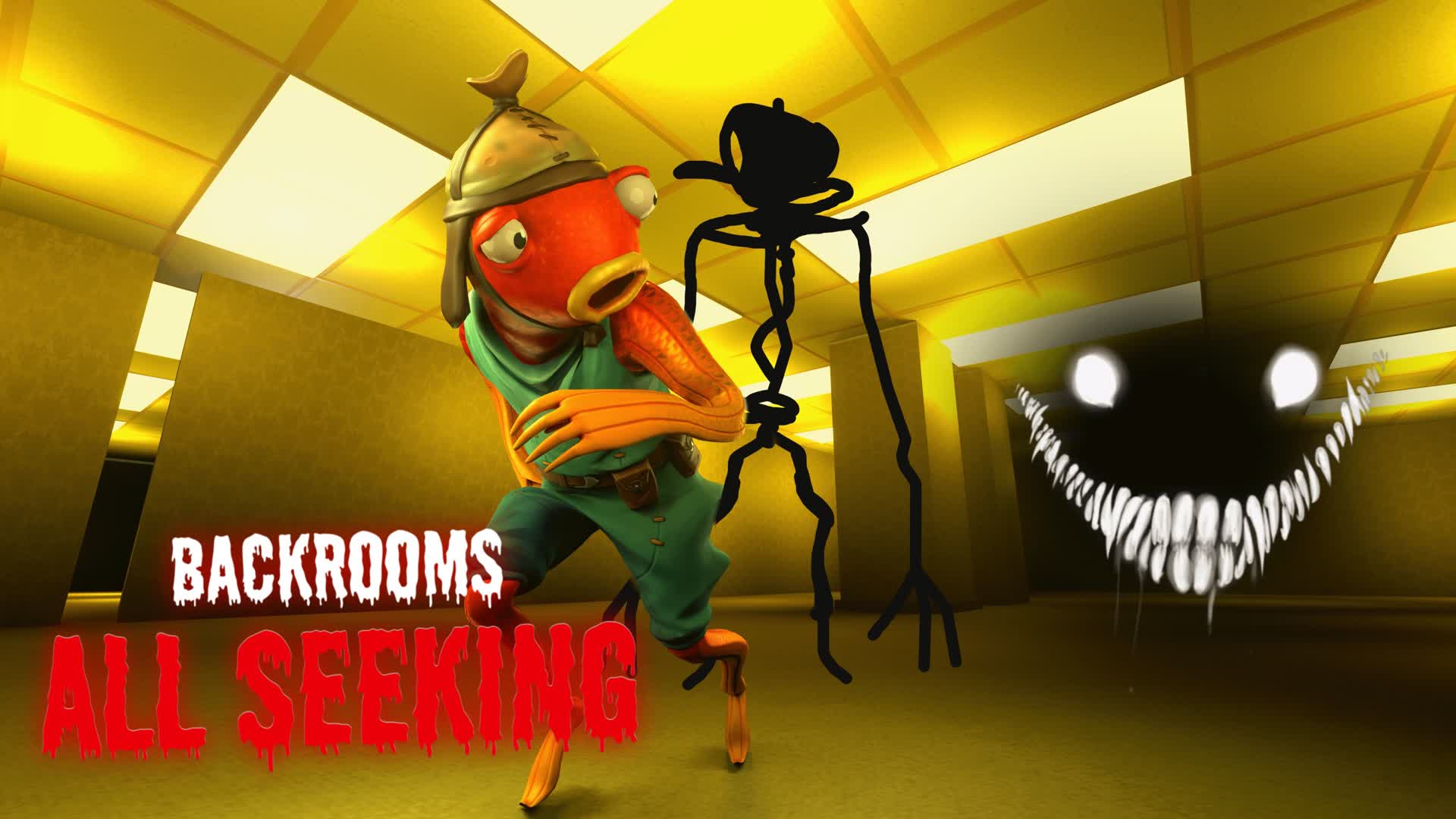 [HORROR] BACKROOMS 407588842939 by jonesyfn Fortnite Creative Map Code Fortnite.GG