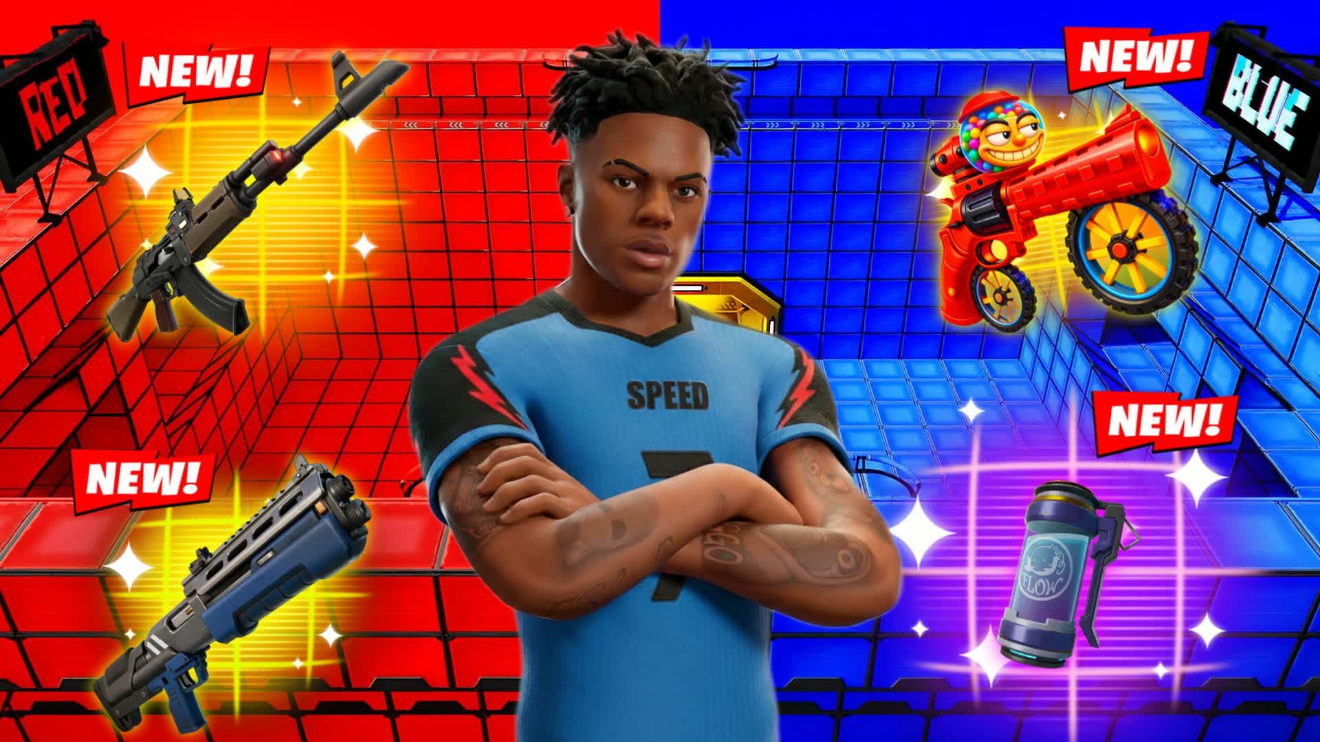 SPEEDY RED VS BLUE🔴🔵 1247-6193-8419 by rotkiw - フォートナイト