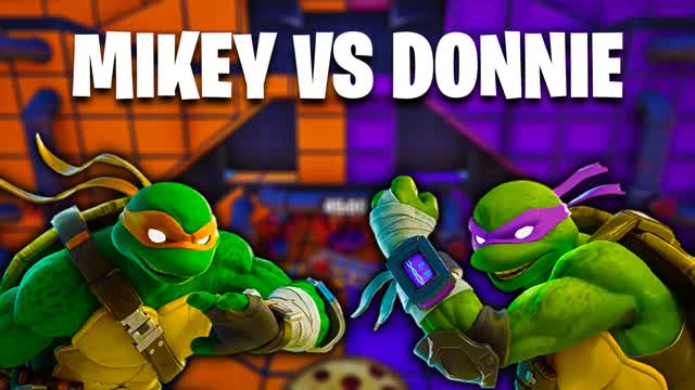 MIKEY VS DONNIE - ORANGE VS PURPLE