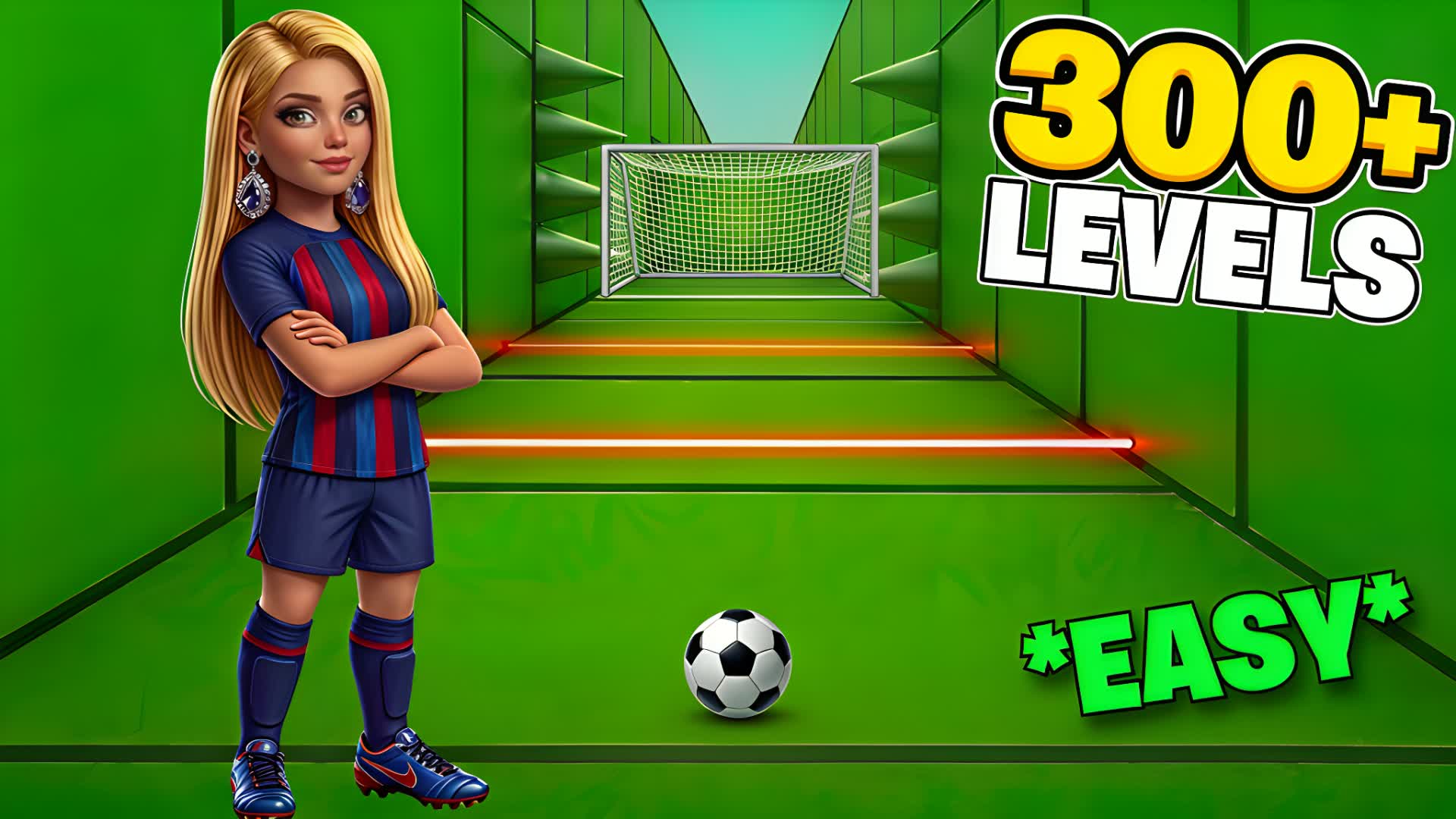 フットボールパルクールの300以上のステージが登場するファッションショー 🎭