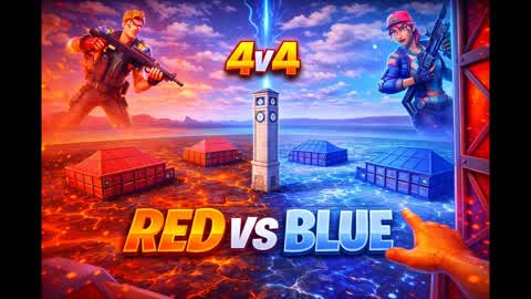 FUNNY 4v4 | RED VS BLUE 🔴🔵