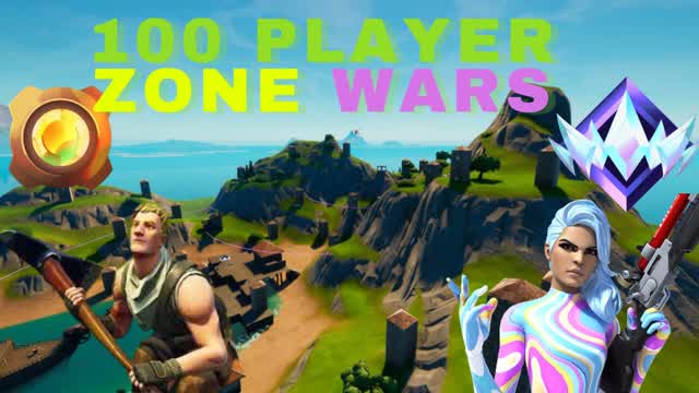 100 PLAYER INTENSE ZONEWARS🔫🔥
