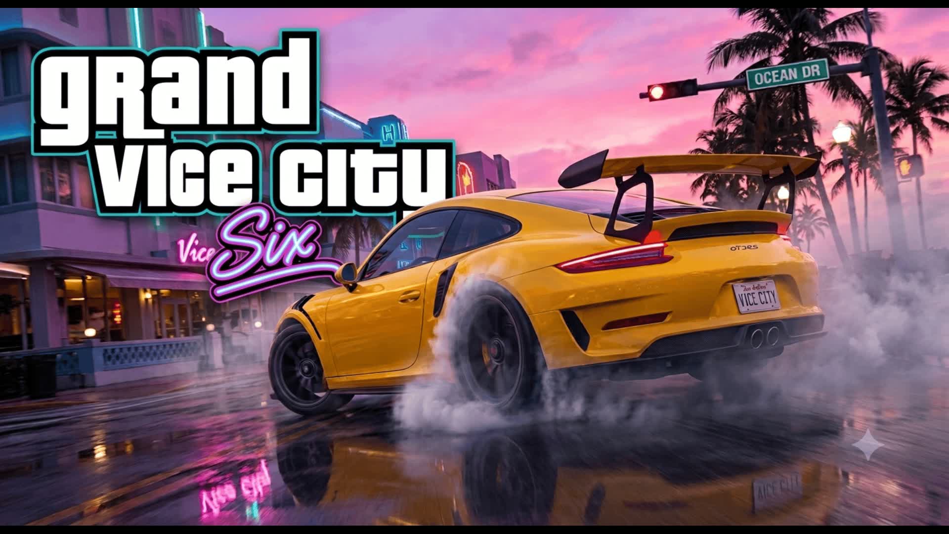 GRAND VICE CITY DRIVE🌴🚗