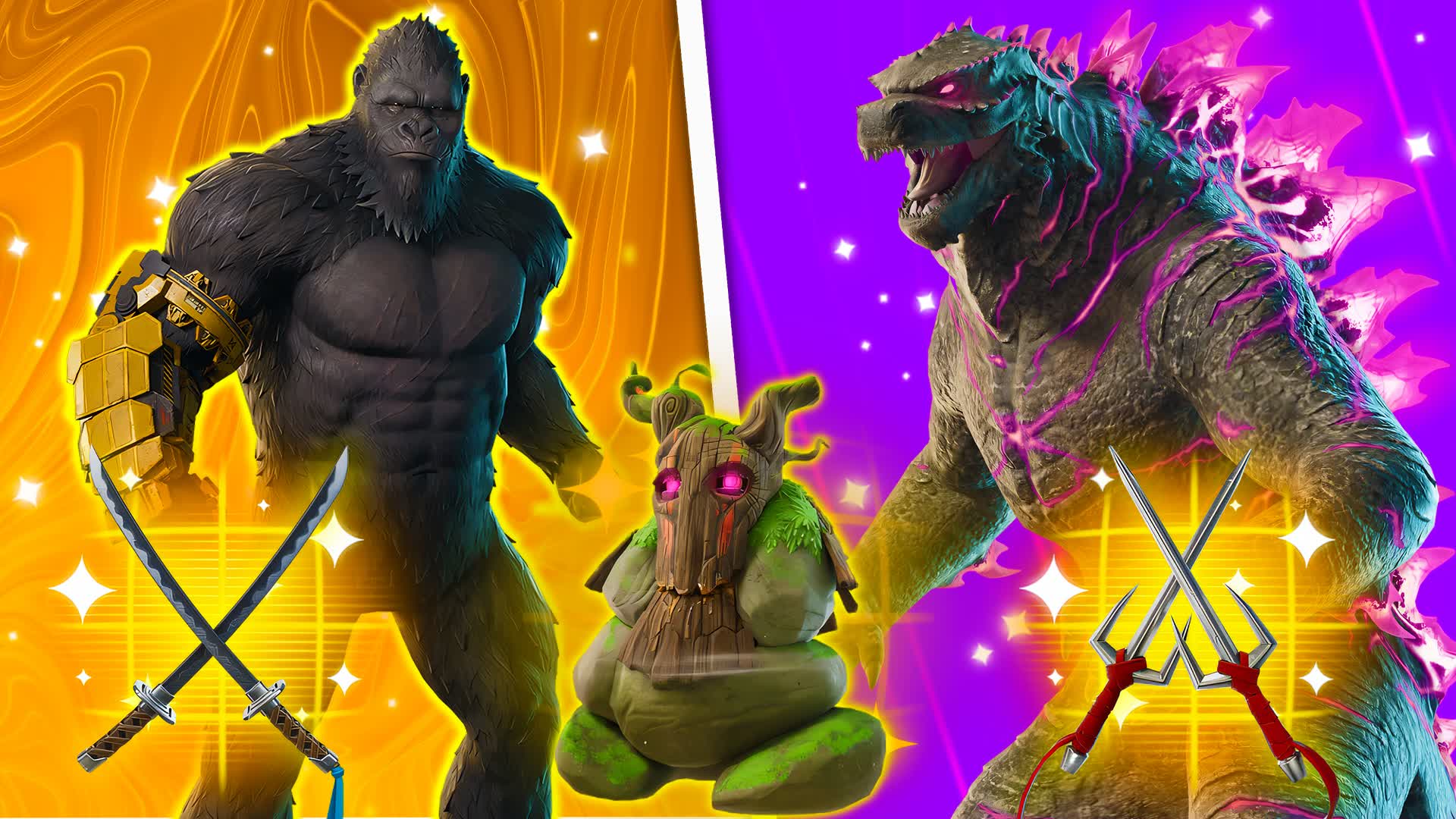 TMNT KONG VS GODZILLA 🏅 RED VS BLUE🔴🔵