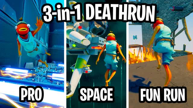 3-in-1 DEATHRUN (Easy, Medium, Hard)