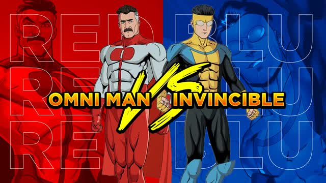 INVINCIBLE VS OMNI MAN - (RED VS BLUE)