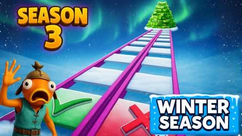 Impossible Glass Bridge 3🦑 [WINTER]