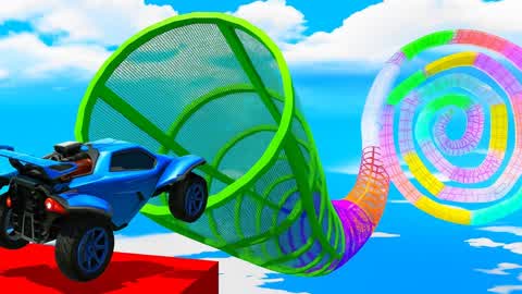 SPIRAL TUNNEL CAR PARKOUR OBBY