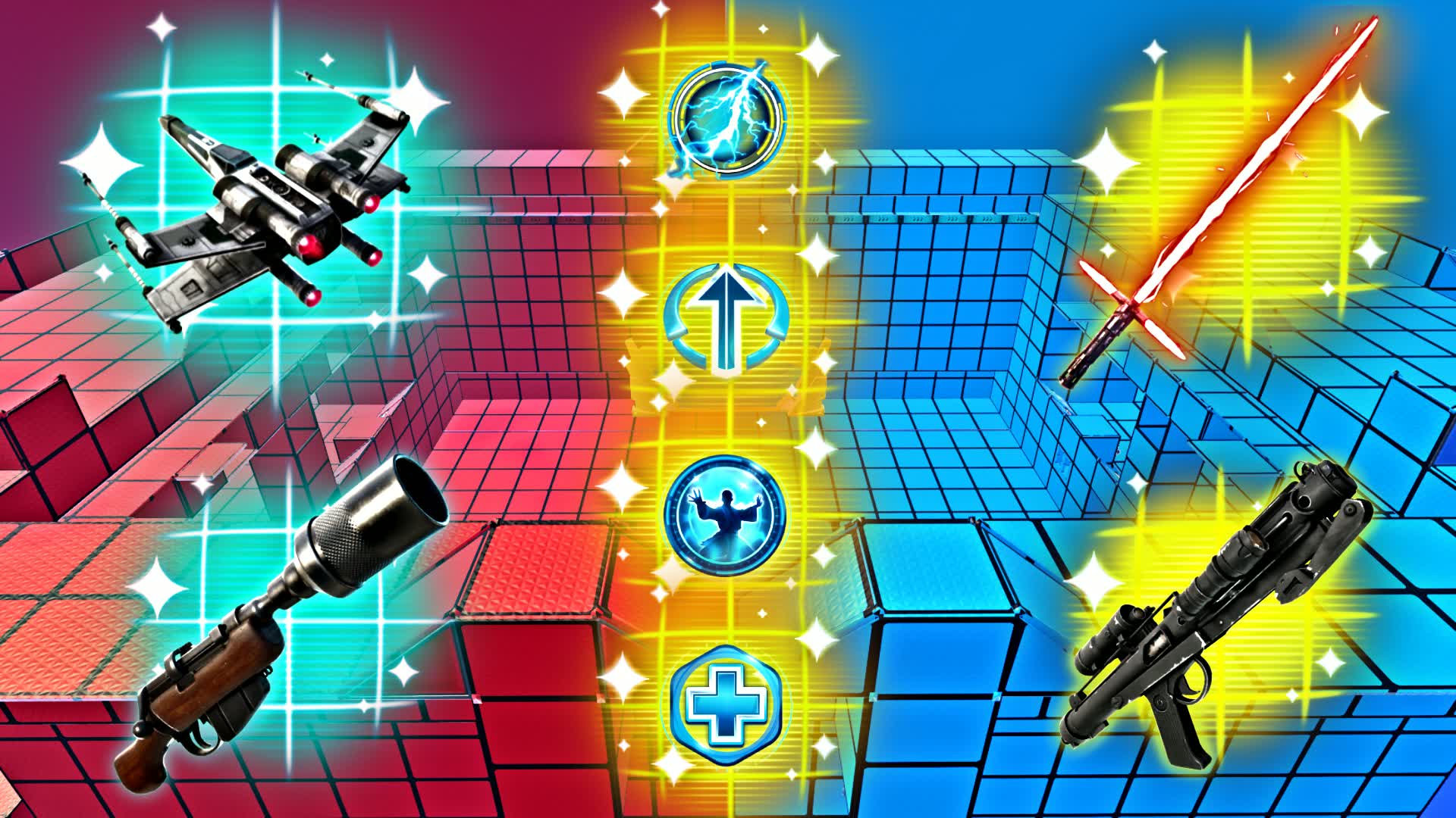 SUPER RVB STAR WARS 🔴🔵すべての銃⚔️