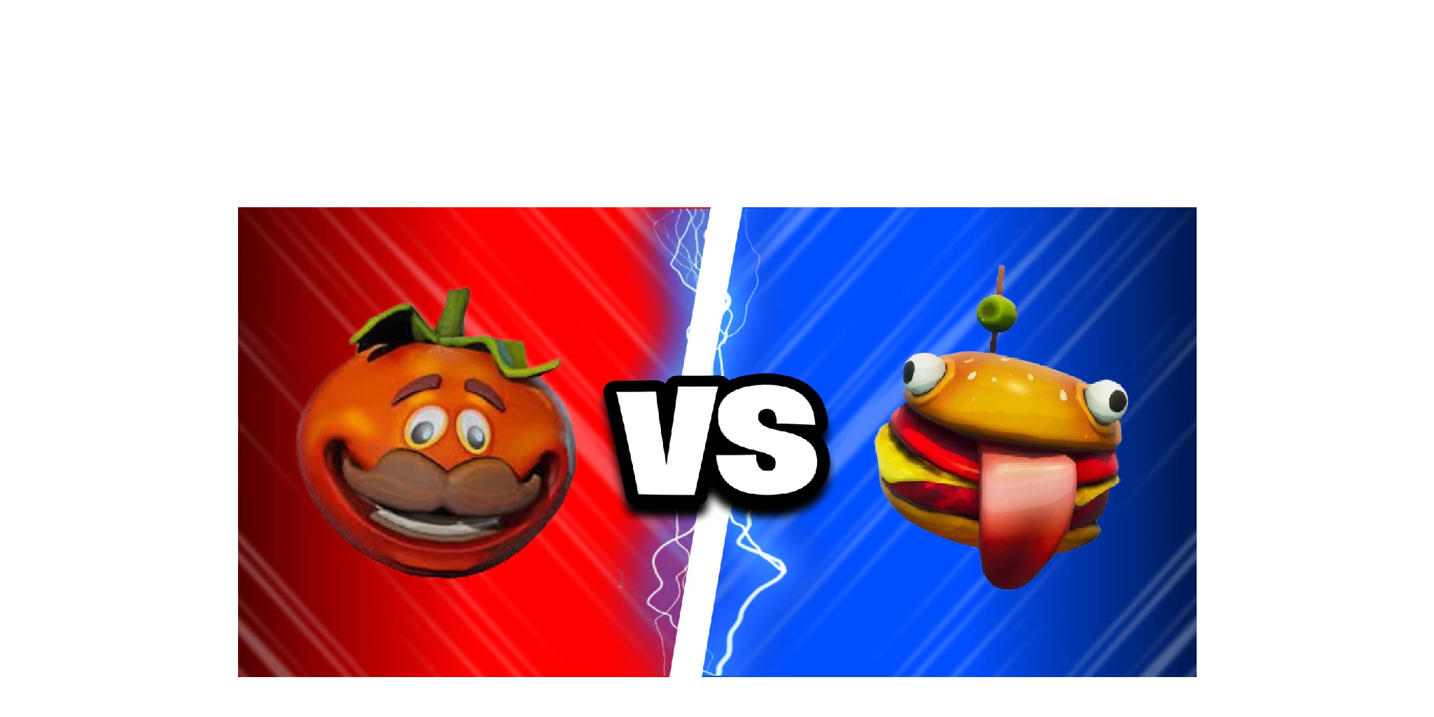 DURR BURGER VS TOMATO REDVSBLUE