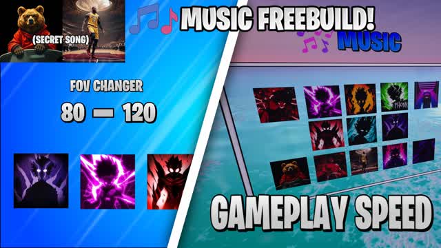 🎶✨MUSIC FREEBUILDS 🎖️{FOV/GAMESPEED}