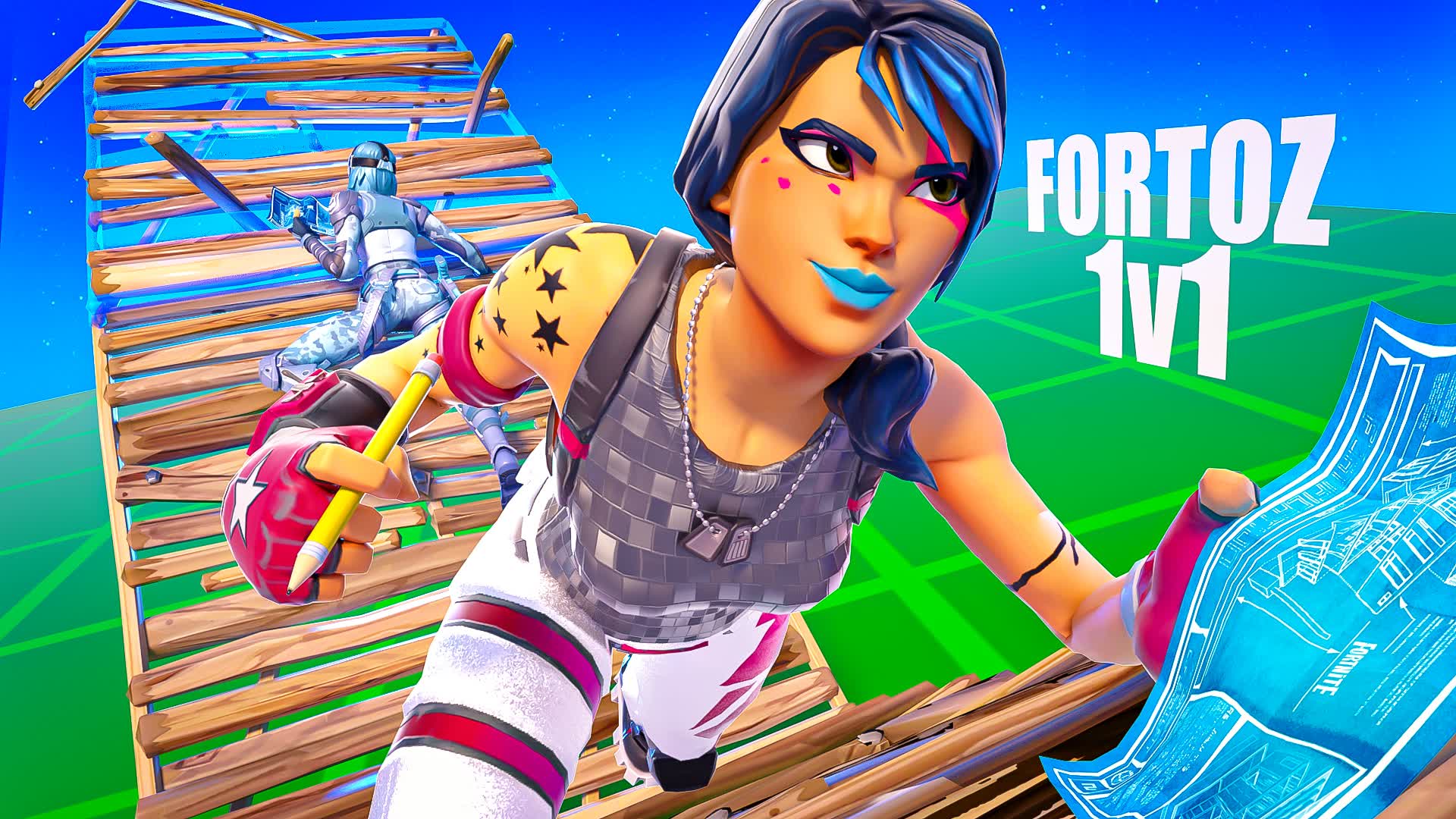 TWYX 1V1 build fight [200 PUMP]