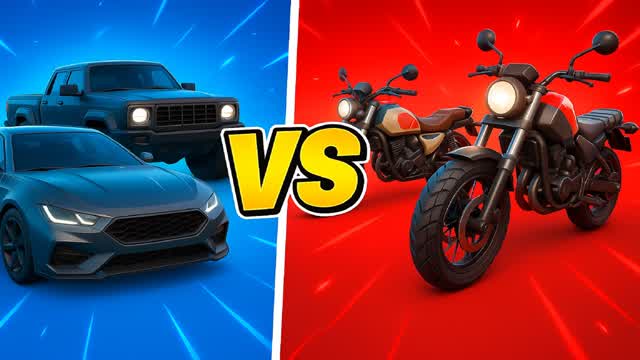 CARS VS MOTORCYCLES RED VS BLUE 🔴🔵