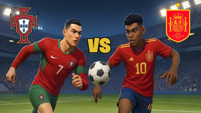 PORTUGAL vs SPAIN ⚽️ RONALDO vs YAMAL