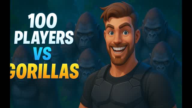 100 Players vs Gorillas