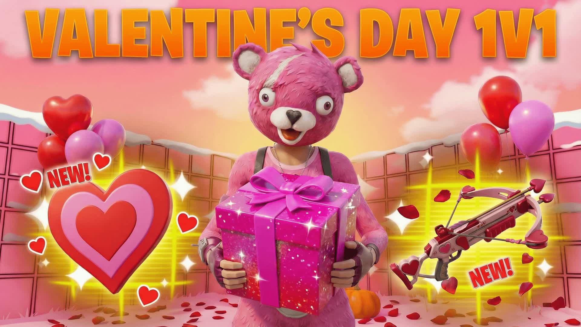 バレンタインデー 1V1 - すべての武器 & ライド