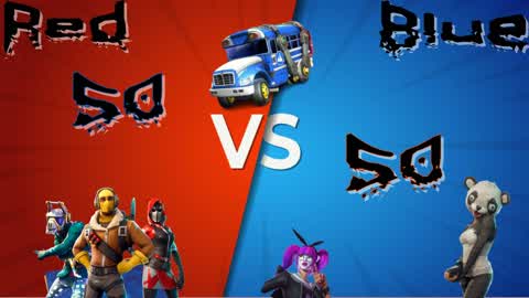 50 v 50 Red vs blue