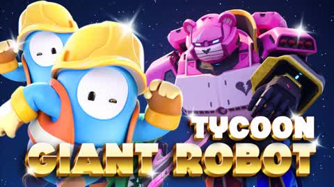 🌈 Fall Guys GIANT Robot Tycoon 🤖🏗️