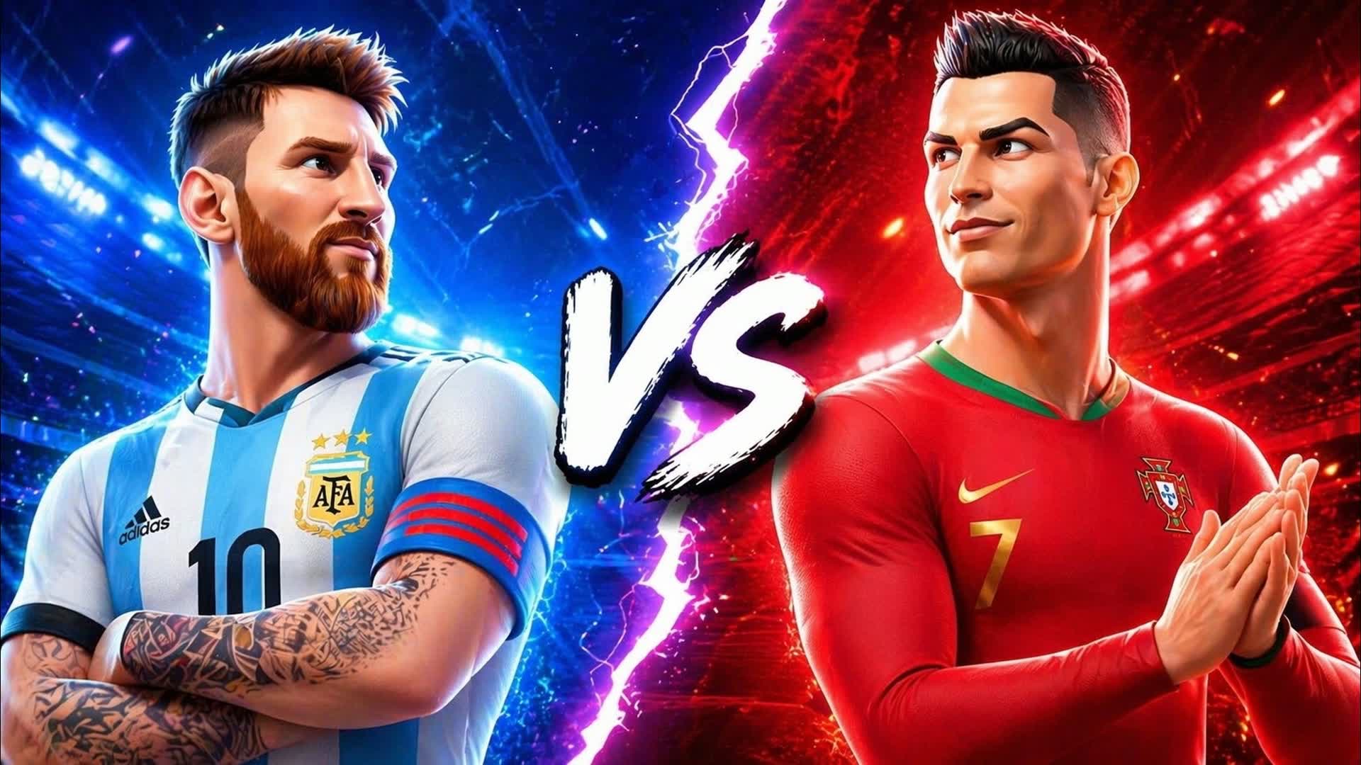 MESSI VS CR7 レッド VS ブルー