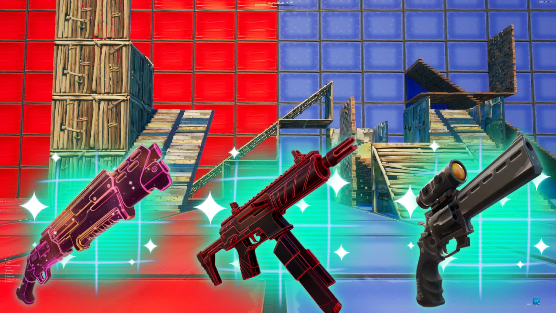 PVE RED VS BLUE 🔴🔵 (ALL GUNS)