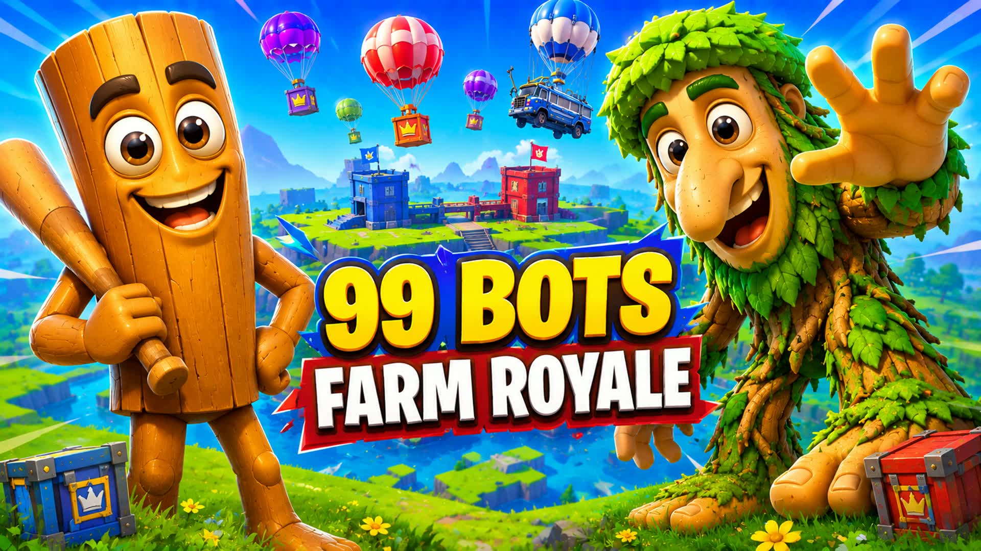 99 BOTS ROYALE 🎯 ALL GUNS ⭐ FFA