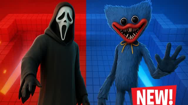 🔴GHOSTFACE VS HUGGY WUGGY RED VS BLUE🔵