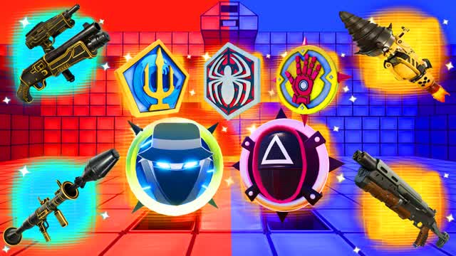 CUSTOM MEDALLIONS RED VS BLUE