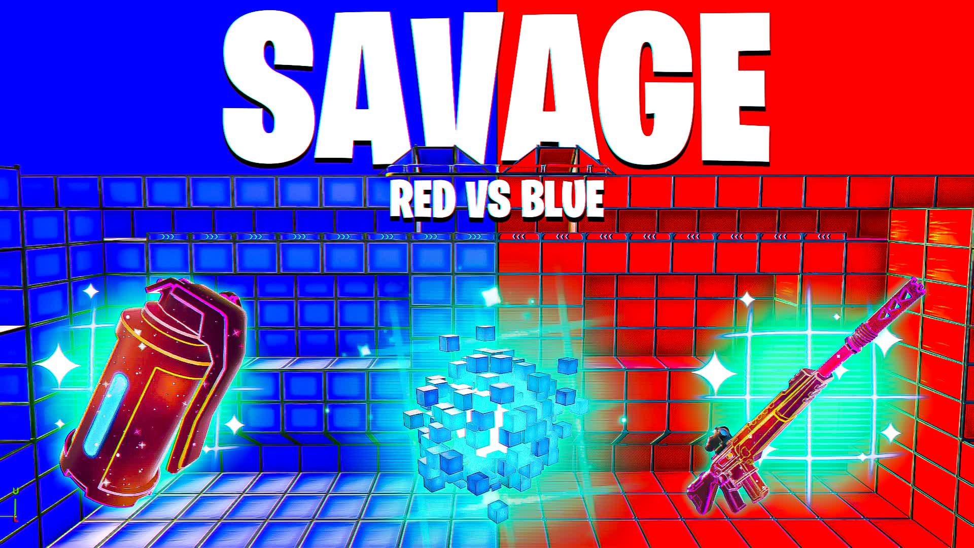 SAVAGE RED VS BLUE 🔴🔵