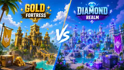 ✨ GOLD FORTRESS VS DIAMOND REALM 💎